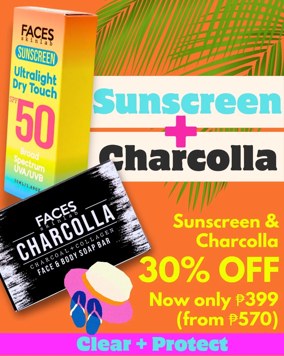 FACES SKINLAB CLEAR + PROTECT (30%)