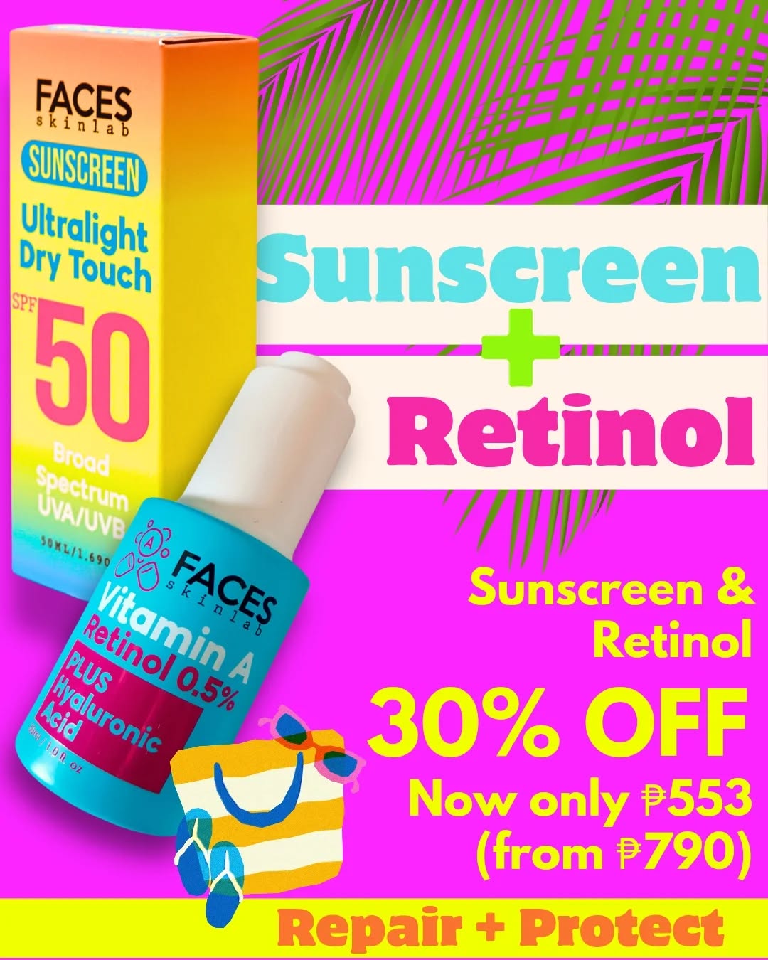 FACES SKINLAB REPAIR + PROTECT (30%)